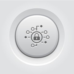 Cyber Security Icon. Flat Design.