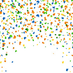 15th of August - Independence day celebration confetti background. vector illusctration