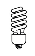 saver bulb drawn isolated icon design