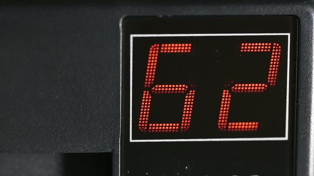 digital two-digit display red