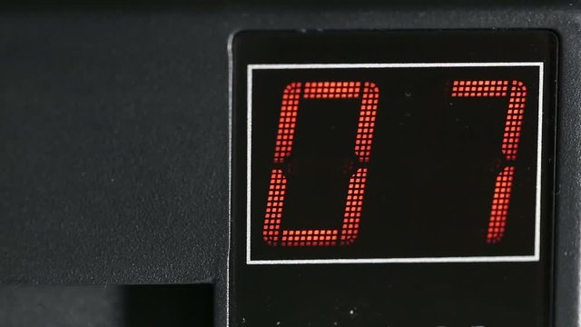 digital two-digit display red
