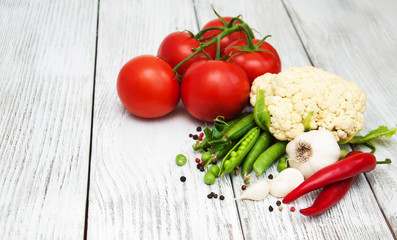 Fresh summer vegetables