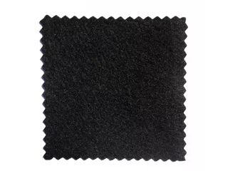 Papier Peint photo Poussière Échantillons de tissu noir isolés sur fond blanc