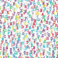 Alphabet Background color