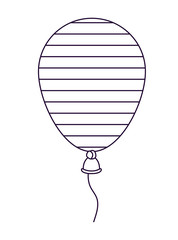 patriotic balloon air  isolated icon design