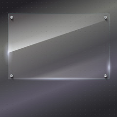 Vector glass frame with rivets