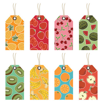 fruit gift tags