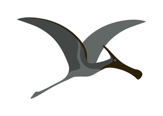 Funny cute pterodactyl dinosaur educational game characters for kids. Prehistoric flying reptile pterodactyl dinosaur vector. Dangerous pterodactyl dinosaur jurassic extinct cartoon monster. © Vectorvstocker