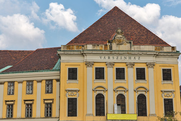 Burgtheater or Varszinhaz building in Budapest Buda Castle district