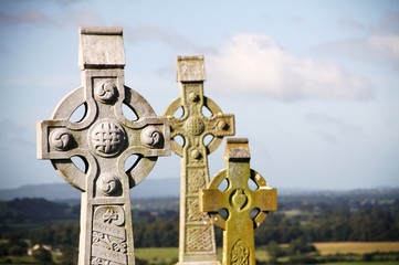 celtic crosses at Rock of Cashel, Ireland