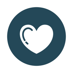 heart love isolated icon design