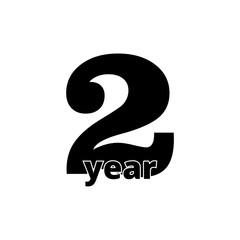 Fototapeta premium Two years sign, Two years icon