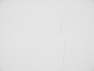 Cracked concrete wall a long way
