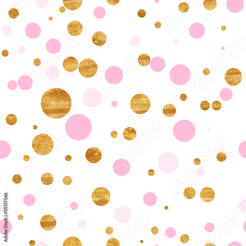 "pattern of pink and gold dots" Stock photo and royaltyfree images on