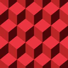 Seamless pattern vector cube art