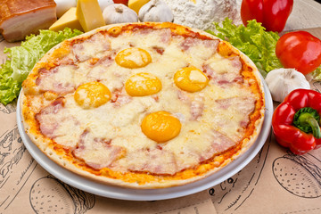 beautiful Italian pizza