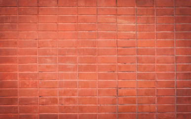 Orange brick wall background texture.