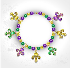 Necklace with Fleur de Lis