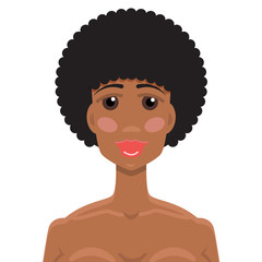 African American young woman portrait