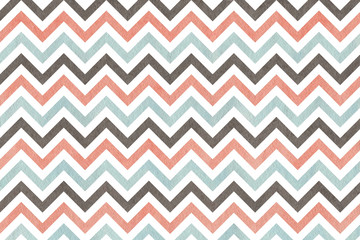 Watercolor pink, blue and grey stripes background, chevron.