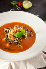 Tom Yum Seafood Soup