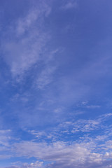 Blue sky with clouds background and texture