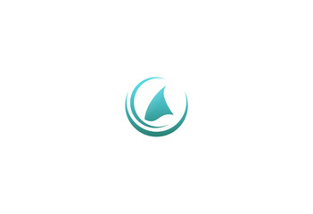 Obraz na płótnie Canvas ship sail boat abstract vector logo