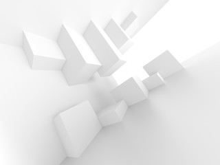 Fototapeta premium White Abstract Building