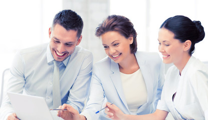 business team having discussion in office