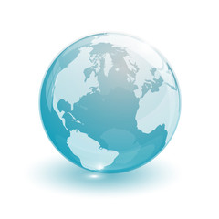 Fototapeta premium crystal glass ball for globus