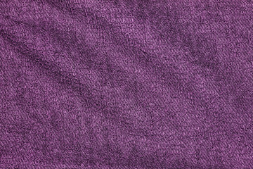 Purple cotton towel texture background.