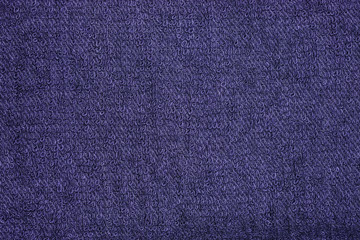 Dark blue cotton towel texture background.