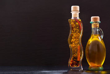 bottles of olive oil