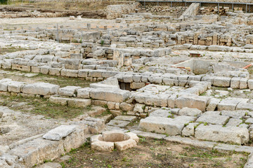 Ancient Roman ruins of Egnazia on Puglia