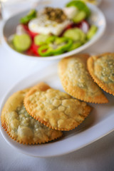 Fried dumplings Greek dish