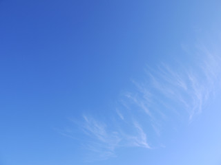 blue sky and clouds