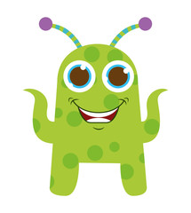 Fototapeta premium monster cartoon isolated icon design
