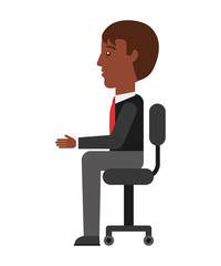 businessman avatar isolated icon design