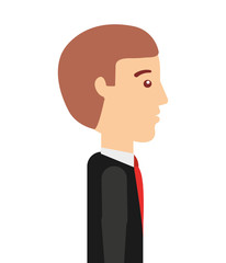 businessman avatar isolated icon design