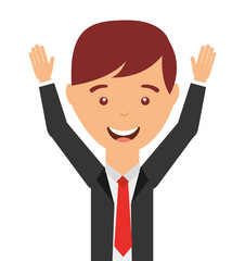 businessman avatar isolated icon design