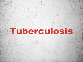Medicine concept: Tuberculosis on wall background