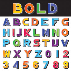 Abstract alphabet set