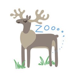 Set of Cute Vector Zoo Animal. Kawaii eyes and style. 