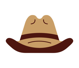 cowboy hat isolated icon design