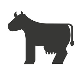 cow isolated icon design