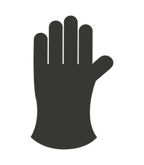 farmer glove isolated icon design