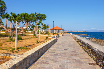 embankment  in Chania, Crete, Greece