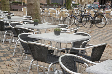 Cafe Table and Chairs, Beestenmarkt - Market Square; Delft