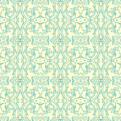 Vector damask seamless pattern background. Elegant luxury texture for wallpapers, backgrounds and page fill