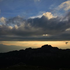 Evening scene on Mt Niederhorn